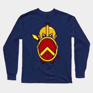 cute spartan warrior Long Sleeve T-Shirt